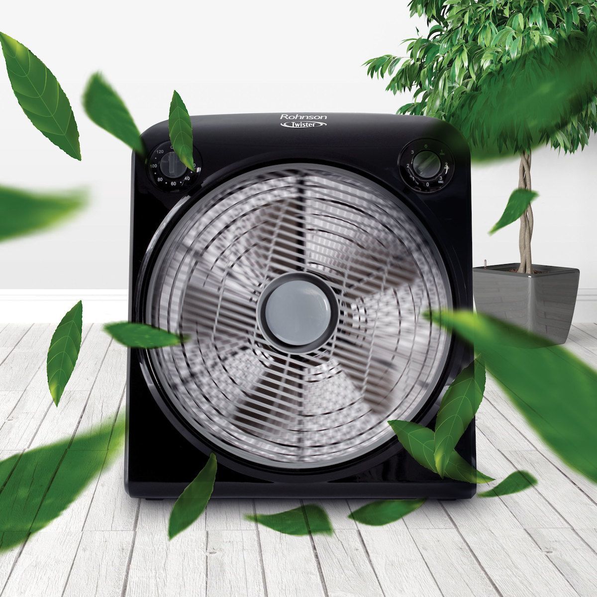 Rohnson R-8200 Twister Ανεμιστήρας Box Fan 50W Διαμέτρου 30cm