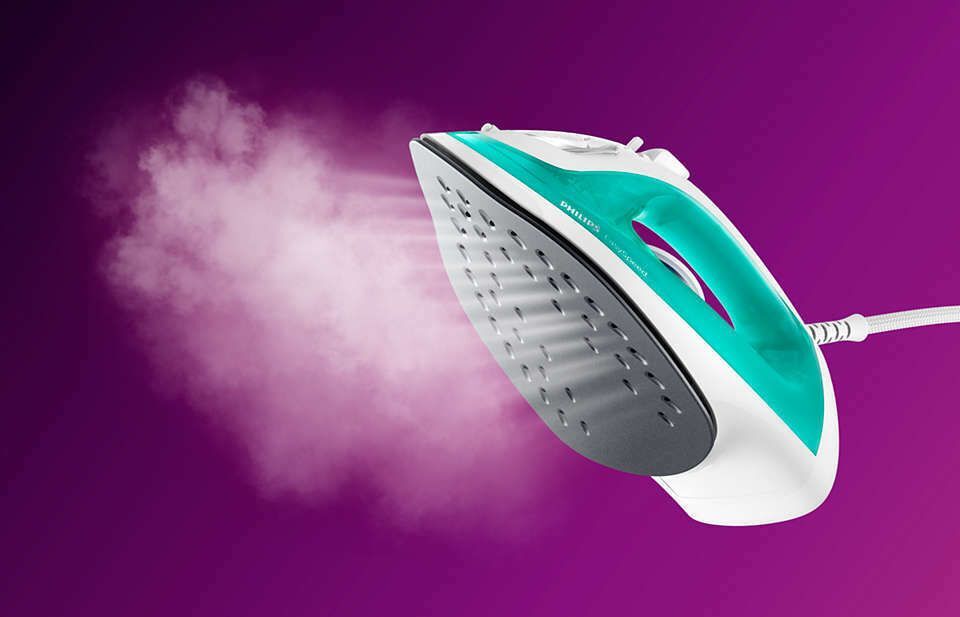 PHILIPS Σίδερο Ατμού 2000W με Αντικολλητική Πλάκα και Συνεχόμενη Παροχή 25gr/min Green/White GC1741/70