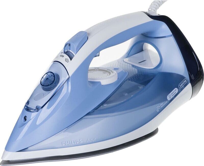 PHILIPS  Σίδερο Ατμού 2400W με Συνεχόμενη Παροχή 45gr/min Blue GC4532/20
