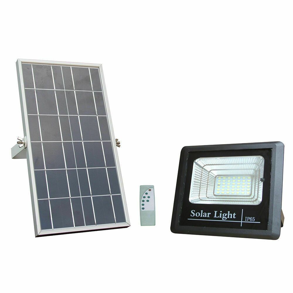 OPTONICA Ηλιακός προβολέας LED + Ηλιακό Panel EQUIV. 12W Ψυχρό λευκό