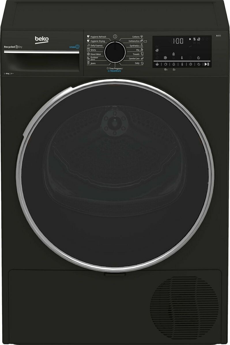 Beko B3T68239MG Στεγνωτήριο 8kg A++ με Αντλία Θερμότητας