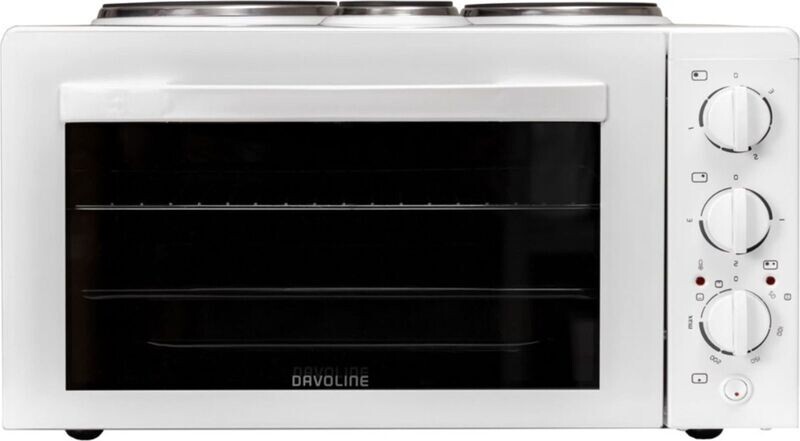 Davoline Star 4506 STAR 4506 WH Ηλεκτρικό Φουρνάκι 38lt με 3 Εστίες Λευκό