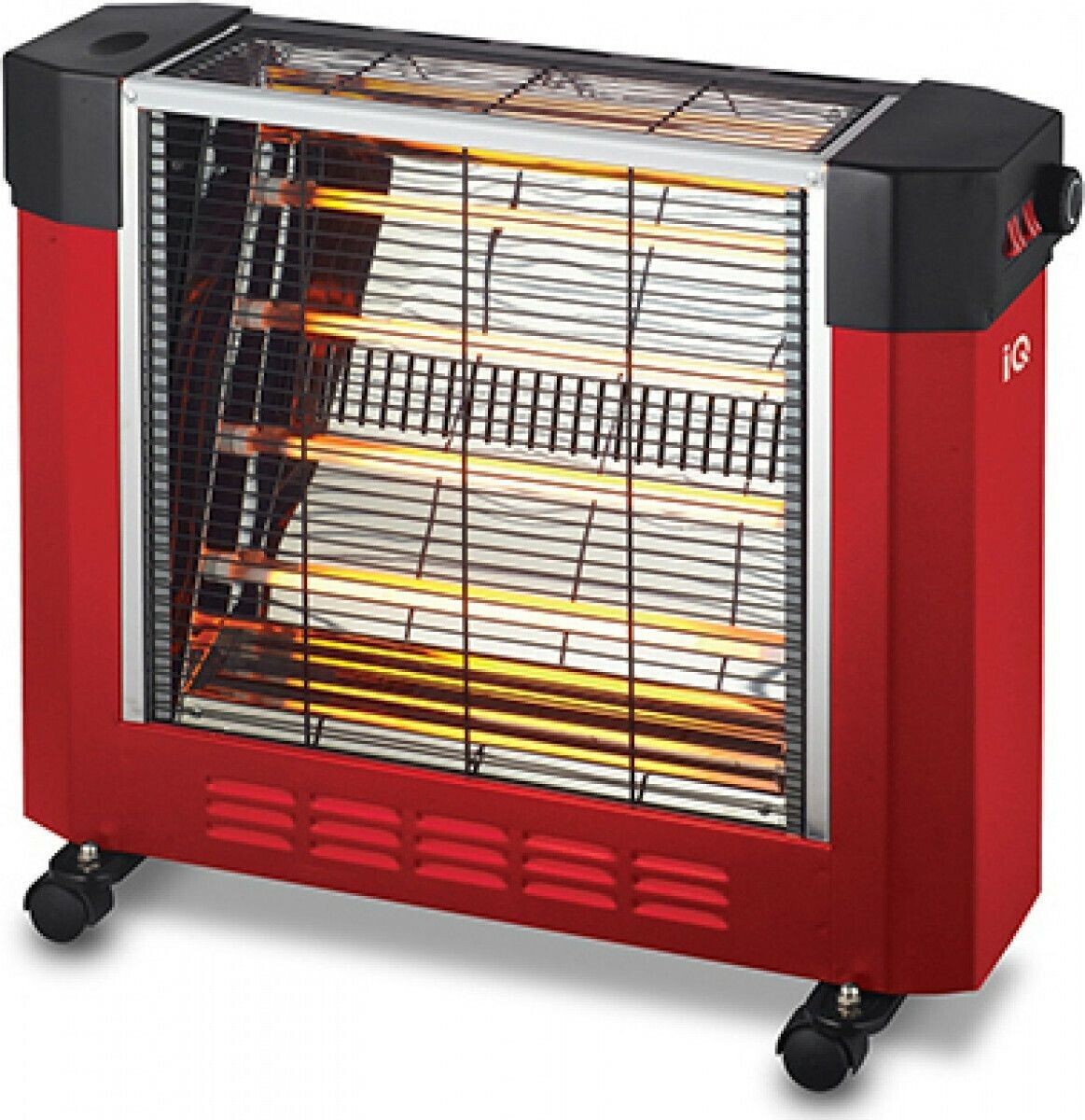 IQ Σόμπα Χαλαζία με Θερμοστάτη 2400W Red