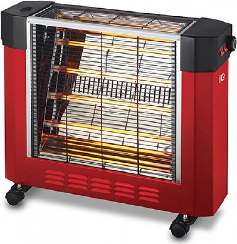 IQ Σόμπα Χαλαζία με Θερμοστάτη 2400W Red