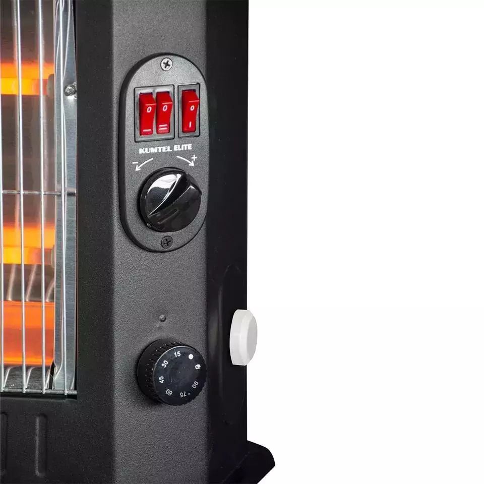 Kumtel KS 2710 Σόμπα Χαλαζία με Θερμοστάτη 2800W Black