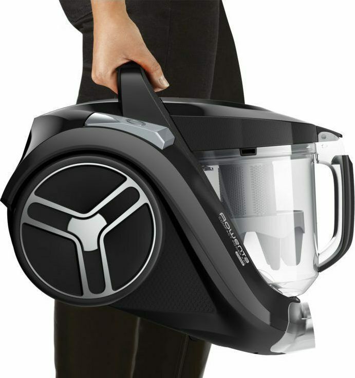 Rowenta Compact Power XXL RO4825 Ηλεκτρική Σκούπα 550W με Κάδο 2.5lt Μαύρη