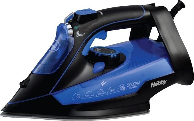 Hobby HSI-40355 Σίδερο Ατμού 3000W με Κεραμική Πλάκα και Συνεχόμενη Παροχή 30gr/min