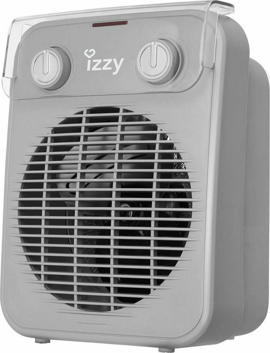 Izzy ΙΖ-9013 Αερόθερμο Μπάνιου Δαπέδου 2000W 2 in 1-ΛΕΥΚΟ -  ΓΚΡΙ