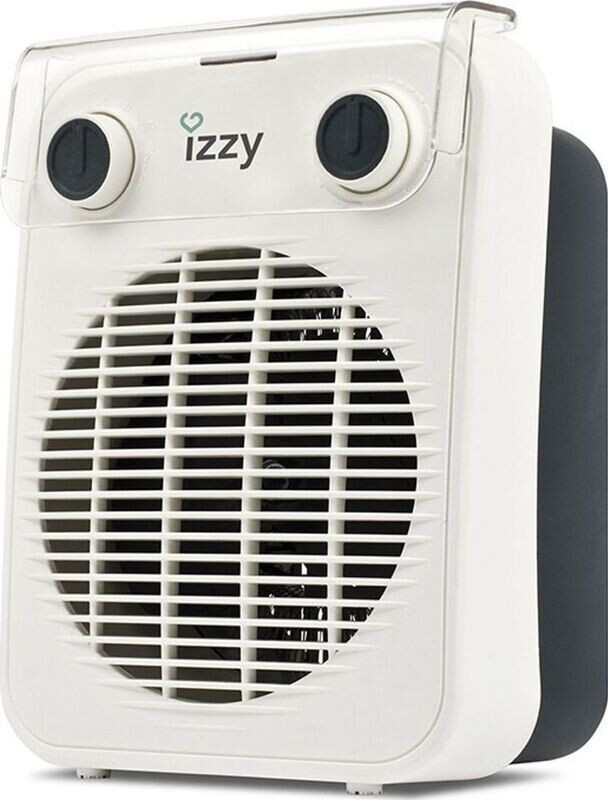 Izzy ΙΖ-9013 Αερόθερμο Μπάνιου Δαπέδου 2000W 2 in 1-ΛΕΥΚΟ -  ΓΚΡΙ