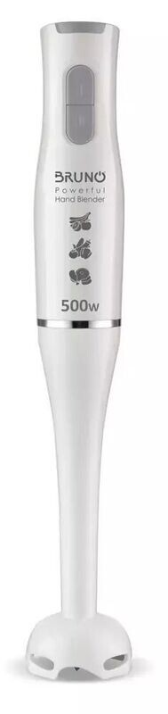 Bruno Ραβδομπλέντερ με Πλαστική Ράβδο 500W Λευκό BRN-0091
