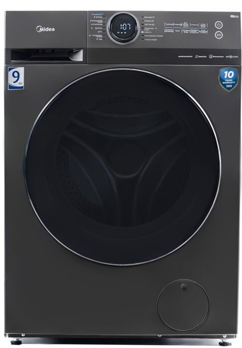 Midea Πλυντήριο Ρούχων MF200W90WB/T-GR 9 kg Α