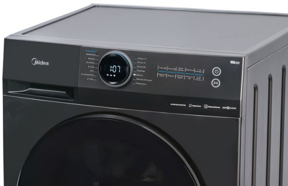 Midea Πλυντήριο Ρούχων MF200W90WB/T-GR 9 kg Α
