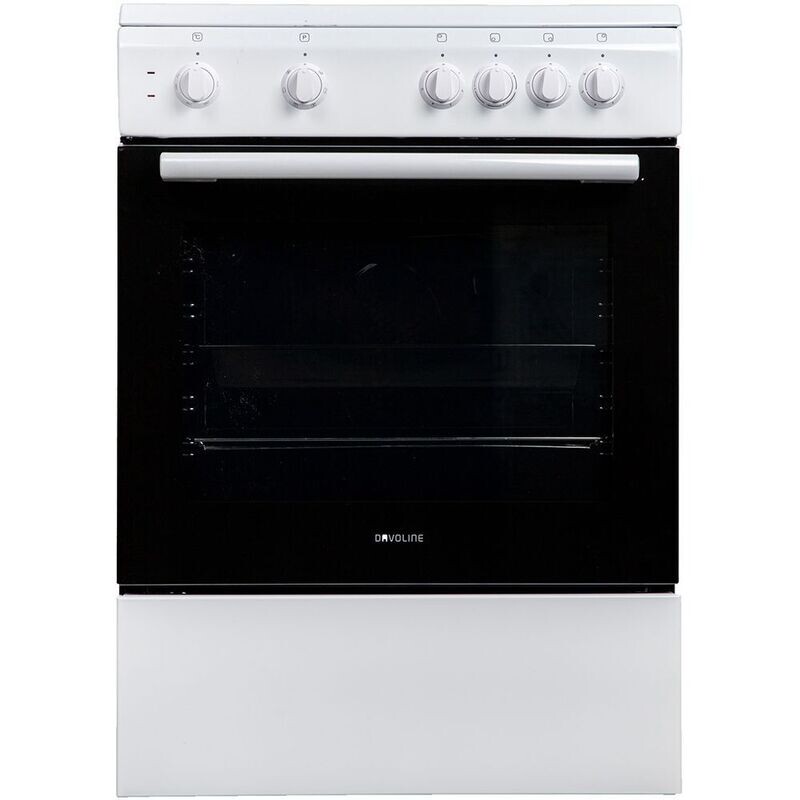 Davoline DAE 400 Κουζίνα 71lt με Εμαγιέ Εστίες Π60εκ. Λευκή