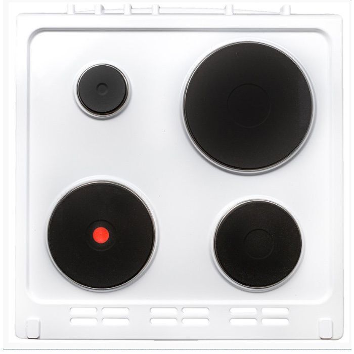 Davoline DAE 400 Κουζίνα 71lt με Εμαγιέ Εστίες Π60εκ. Λευκή