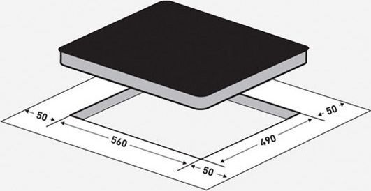 Davoline BVC 6005 Κεραμική Εστία Αυτόνομη με Λειτουργία Κλειδώματος 59x52εκ.
