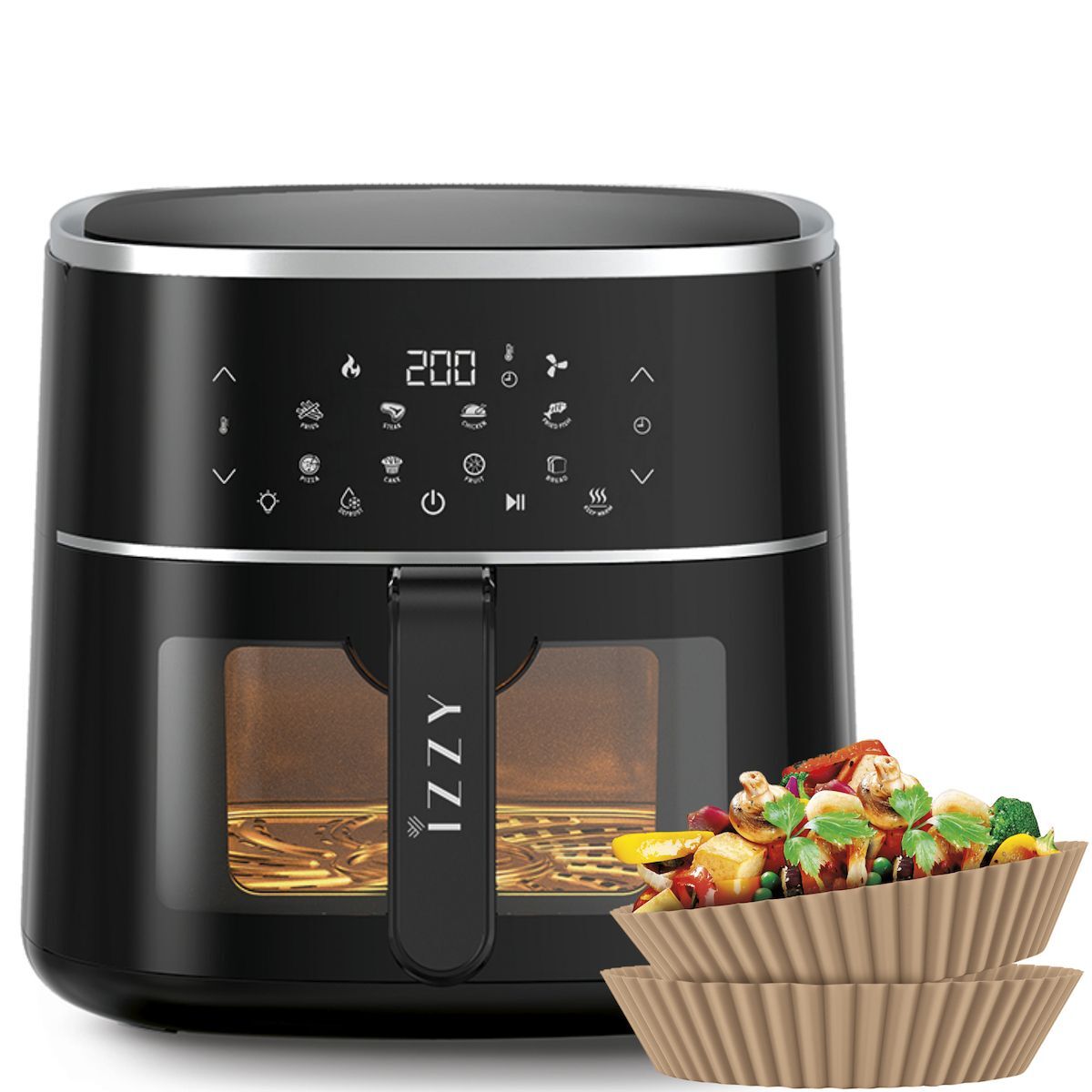 Izzy Digital XL IZ 8218 Φριτέζα Αέρος 8.2lt Μαύρη