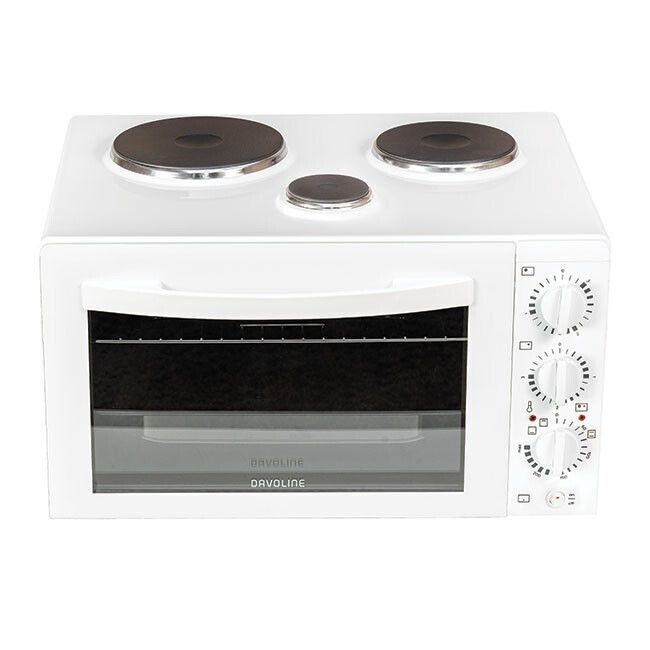 Davoline Star 4508 Ηλεκτρικό Φουρνάκι 38lt με 3 Εστίες White