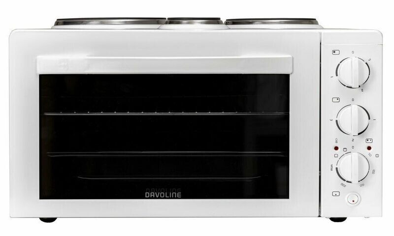 Davoline Star 4508 Ηλεκτρικό Φουρνάκι 38lt με 3 Εστίες White