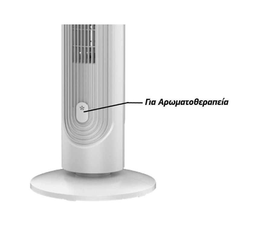 Midea  FZ10-21ARBW Ανεμιστήρας Πύργος 40W με Τηλεχειριστήριο