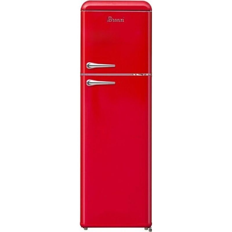 Bronxi Ψυγείο Δίπορτο 244lt Υ175xΠ55xΒ58.5εκ. Κόκκινο