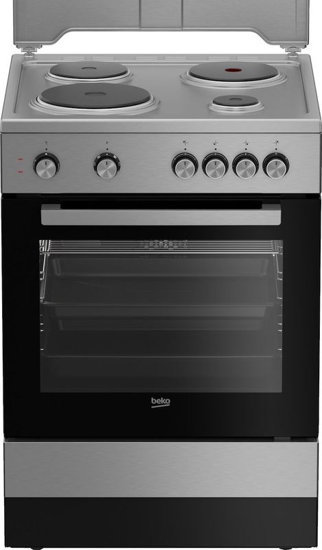 Beko FSM67020PSX Κουζίνα 65lt με Εμαγιέ Εστίες Π60εκ. Inox