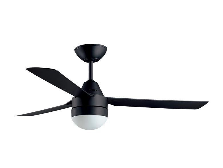 Bayside Megara Ανεμιστήρας Οροφής 122cm με Φως και Τηλεχειριστήριο Black