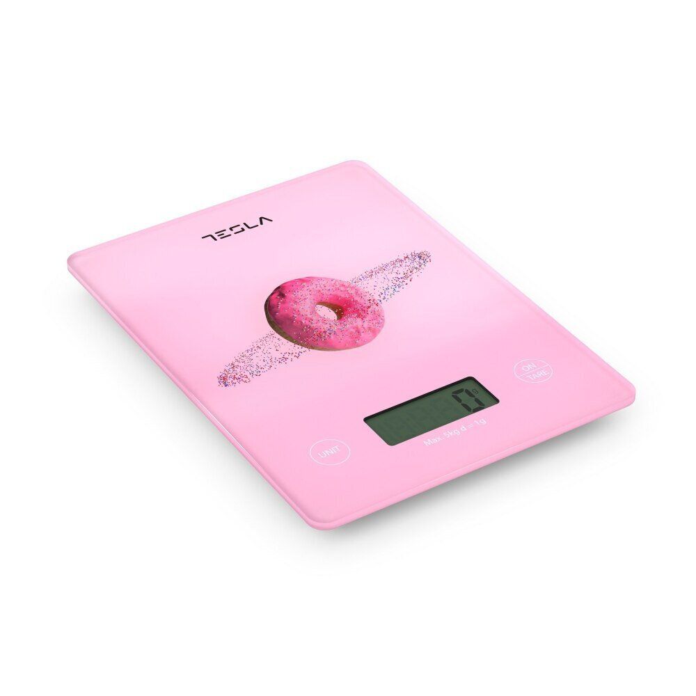Tesla KS101P Ψηφιακή Ζυγαριά Κουζίνας 1gr/5kg Ροζ