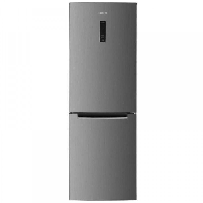 Eskimo ES RBF320E185IN Ψυγειοκαταψύκτης 323lt No Frost Υ185xΠ60xΒ68.5cm Inox