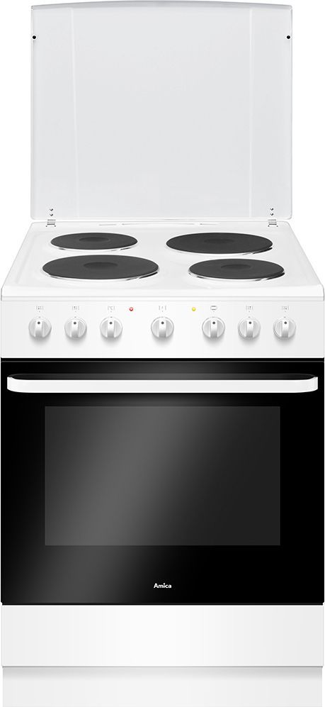 Amica ACE6003B Κουζίνα 65lt με Εμαγιέ Εστίες Π60εκ. Λευκή