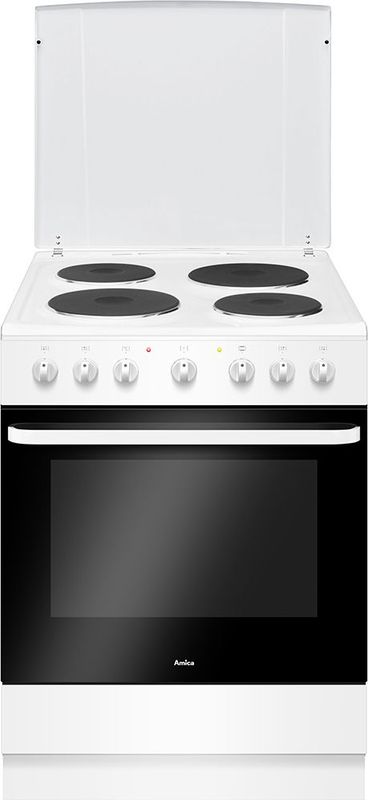 Amica ACE6003B Κουζίνα 65lt με Εμαγιέ Εστίες Π60εκ. Λευκή