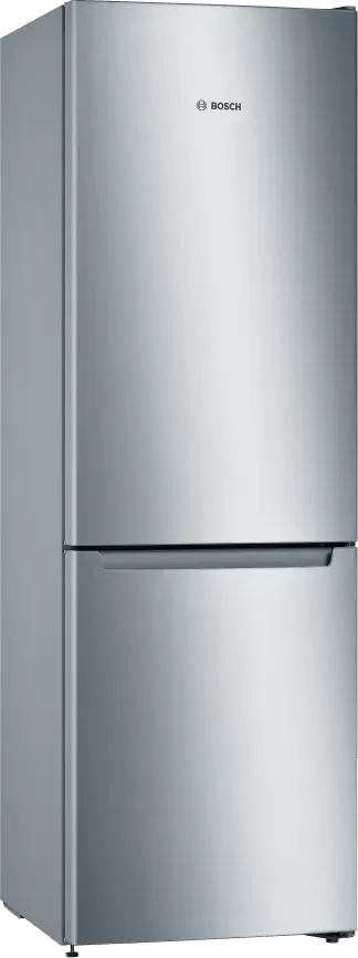 Bosch Ψυγειοκαταψύκτης 305lt Total NoFrost Υ186xΠ60xΒ66εκ. Inox KGN36NLEA