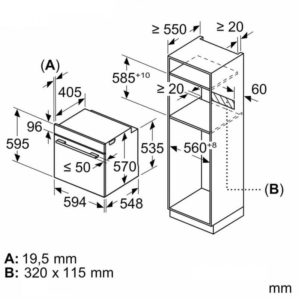 Midea MBON5M90E5-BK Εντοιχιζόμενος Φούρνος 70lt Mαύρος