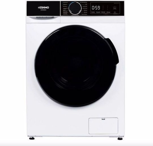 Eskimo Πλυντήριο-Στεγνωτήριο Ρούχων 8kg/6kg Ατμού 1400 Στροφές