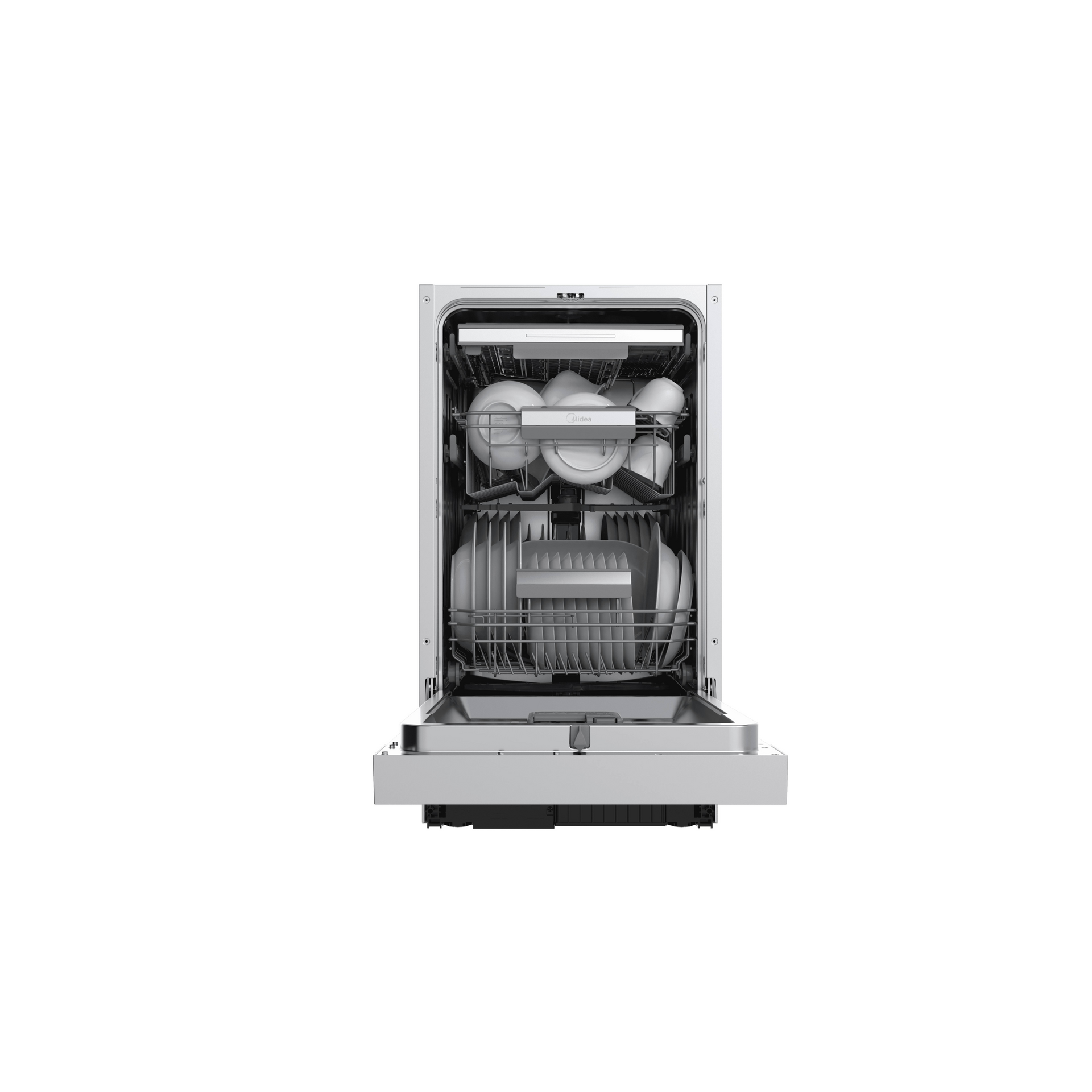 ΠΛΥΝΤΗΡΙΟ ΠΙΑΤΩΝ ΗΜΙΕΝΤΟΙΧΙΖΟΜΕΝΟ 45CM MIDEA MDWES1033DB-W