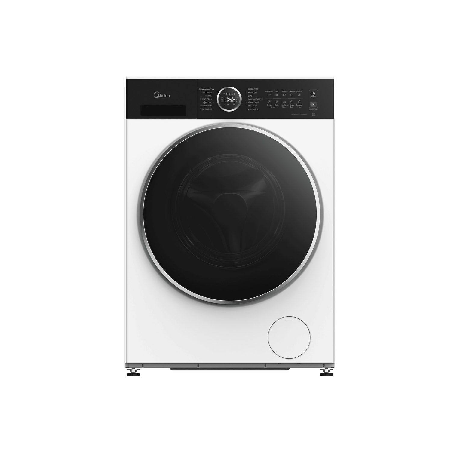 ΠΛΥΝΤΗΡΙΟ ΡΟΥΧΩΝ 8KG MIDEA MF205W80BA30/W-GR ΠΛΥΝΤΗΡΙΟ ΡΟΥΧΩΝ 8KG MIDEA MF205W80BA30/W-GR