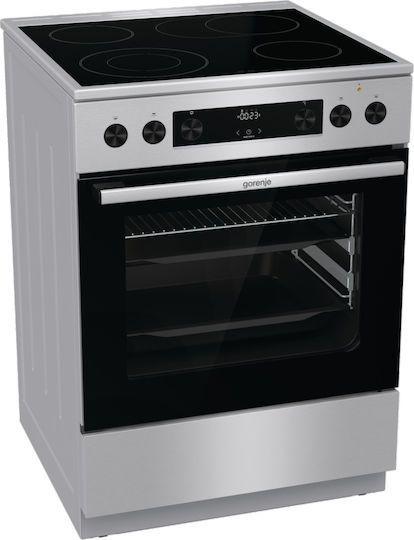 ΗΛΕΚΤΡΙΚΗ ΚΟΥΖΙΝΑ ΚΕΡΑΜΙΚΗ GORENJE GECS6C70XPA ΗΛΕΚΤΡΙΚΗ ΚΟΥΖΙΝΑ ΚΕΡΑΜΙΚΗ GORENJE GECS6C70XPA