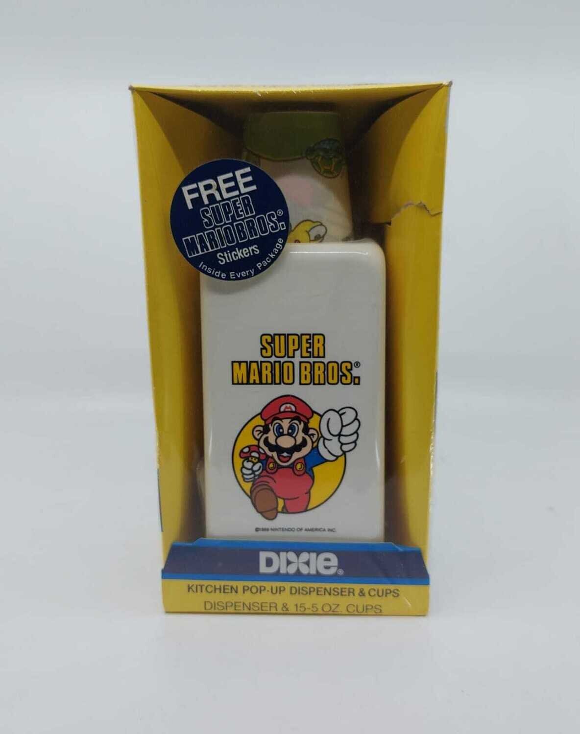 SUPER MARIO BROS. - KITCHEN POP UP DISPENDER & CUP - BECHER SPENDER