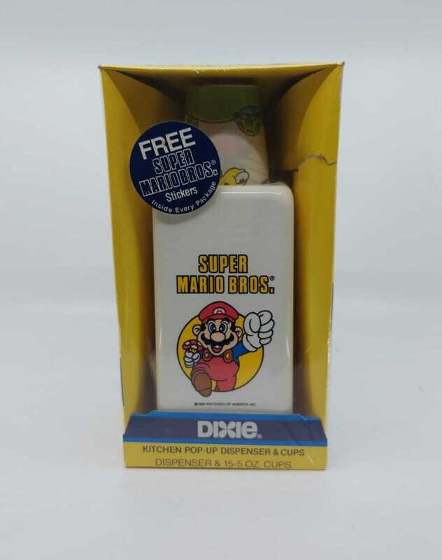 SUPER MARIO BROS. - KITCHEN POP UP DISPENDER & CUP - BECHER SPENDER