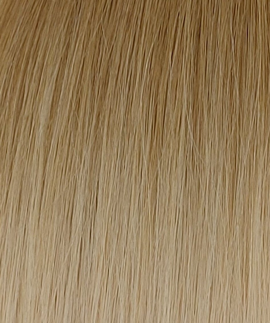 Invisible Tapes Extensions ROOT
Nr.6 Hellbraun auf 24 Helles Goldblond
Russisches Echthaar