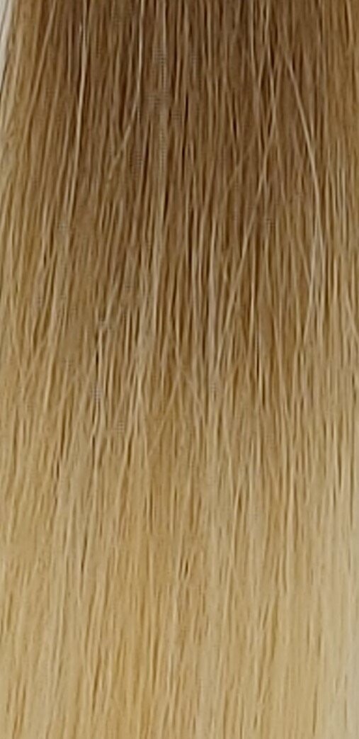 Tresse Deluxe  Echthaar ROOT 
Nr.7 Dunkelblond auf Nr.9 Weizenblond