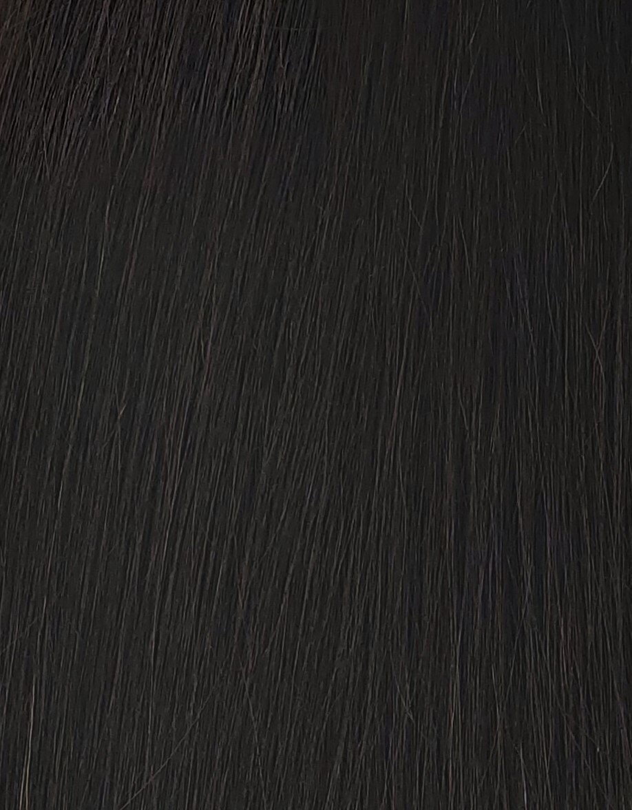 Tresse Deluxe Echthaar Nr.2 Schwarzbraun
