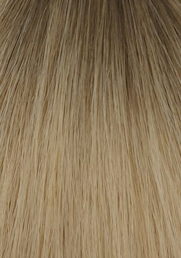 Tresse Deluxe  Echthaar ROOT  Nr.7A auf Nr.24c Champagnerblond