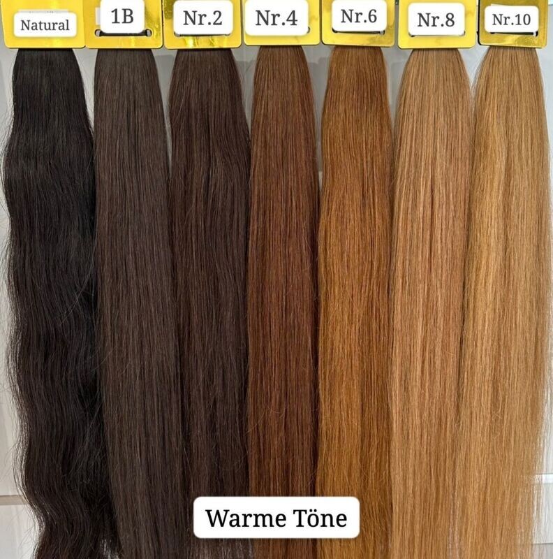 Osteuropäische Tape in Extensions Nr.6 Goldbraun