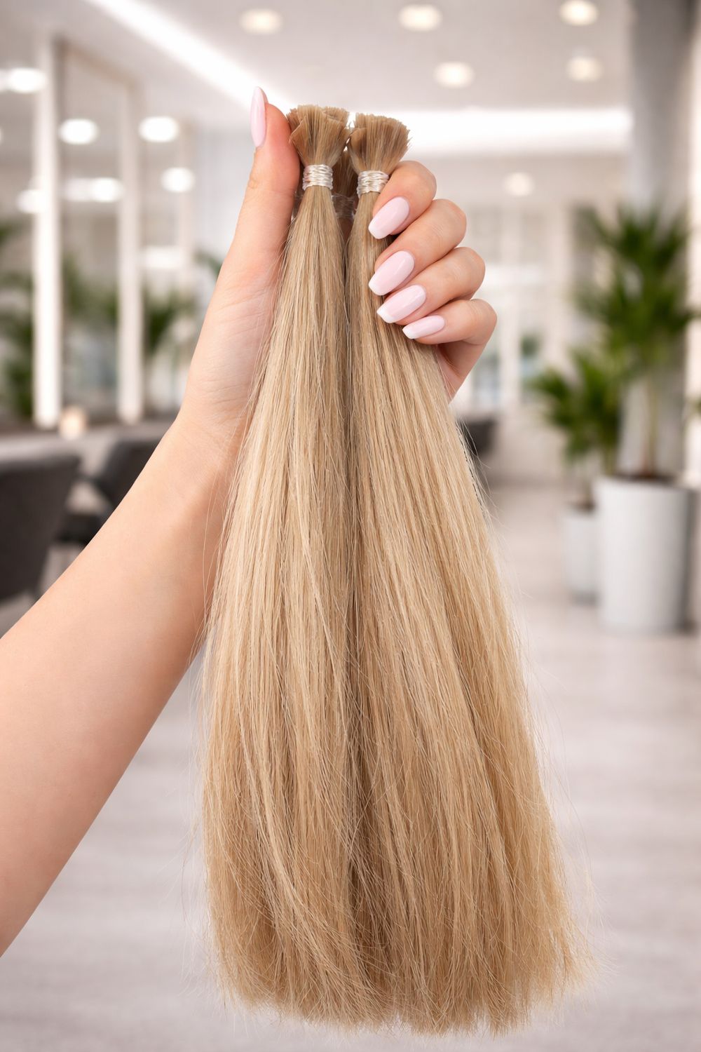 Deluxe Echthaar Mini Nr.8 Goldiges Mittelblond Deluxe Echthaar Mini Nr.8 Goldiges Mittelblond