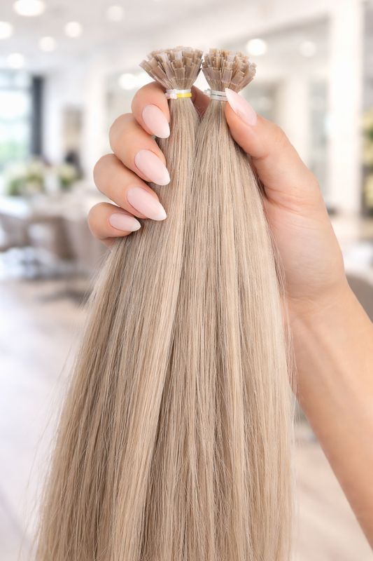 Deluxe Echthaar Mini Nr.25 Perlblond