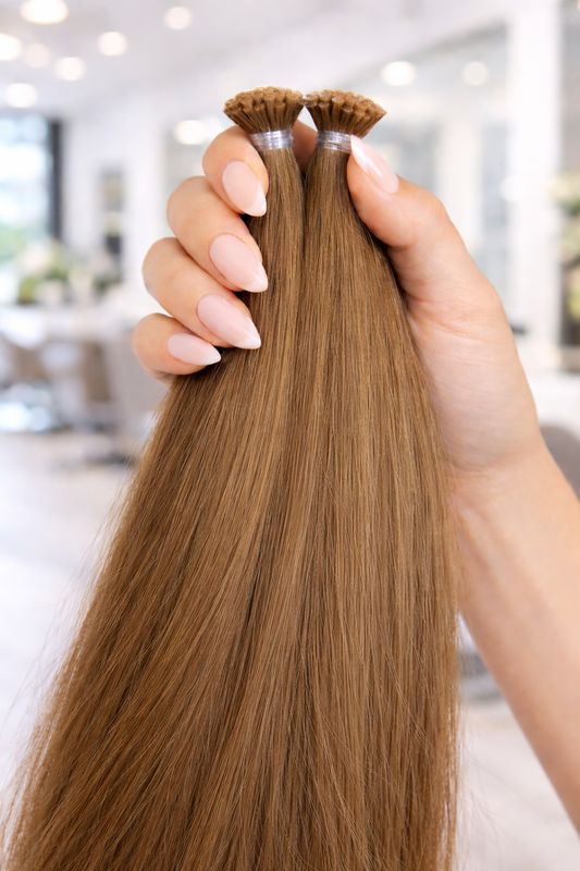 Deluxe Echthaar Mini Nr.7 Dunkelblond