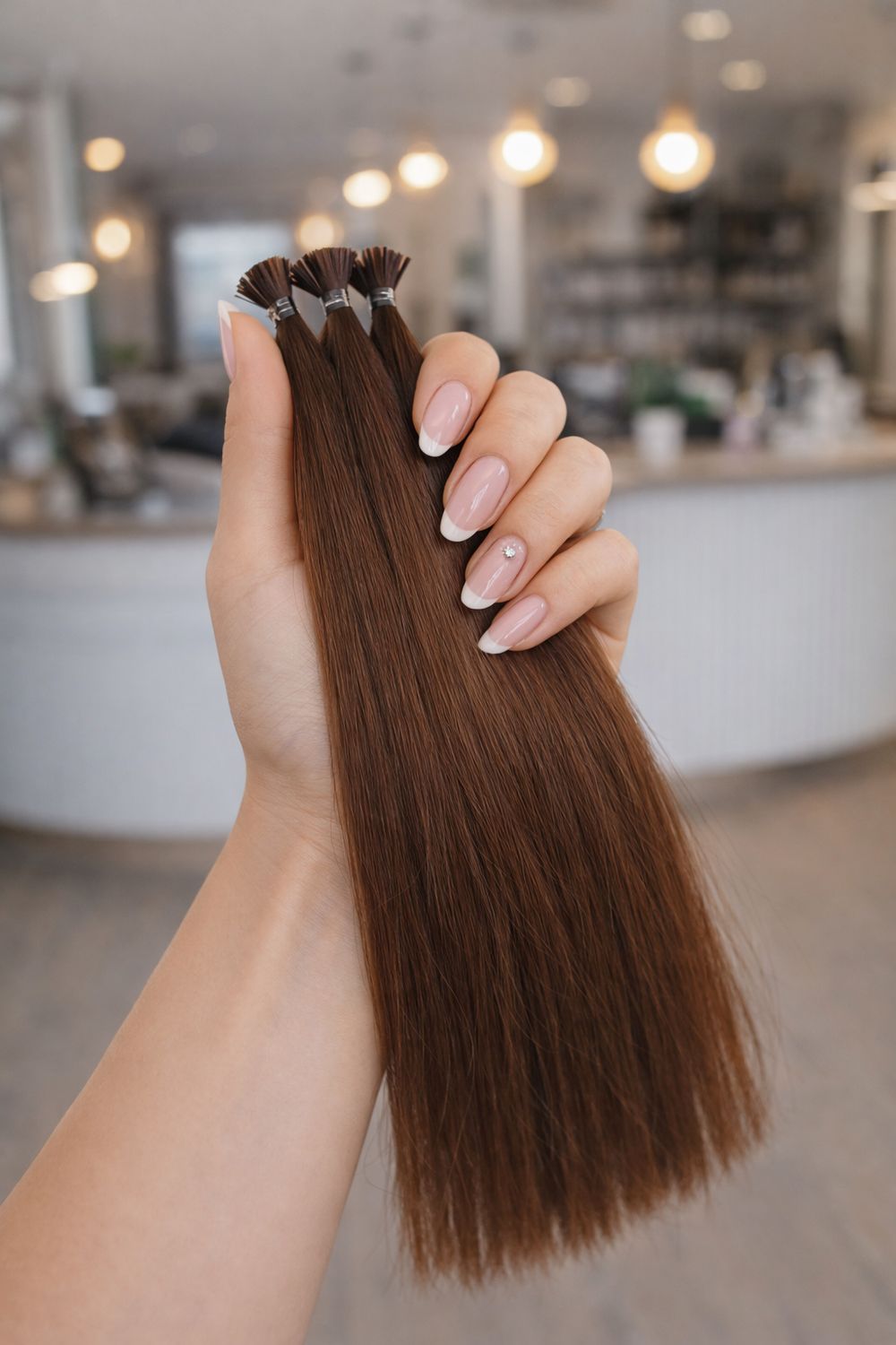 Deluxe Echthaar Mini Nr.4 Mittelbraun Deluxe Echthaar Mini Nr.4 Mittelbraun