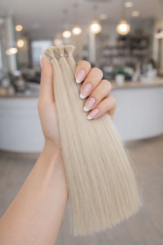 Deluxe Echhtaar Mini Nr. 1001a Silberblond