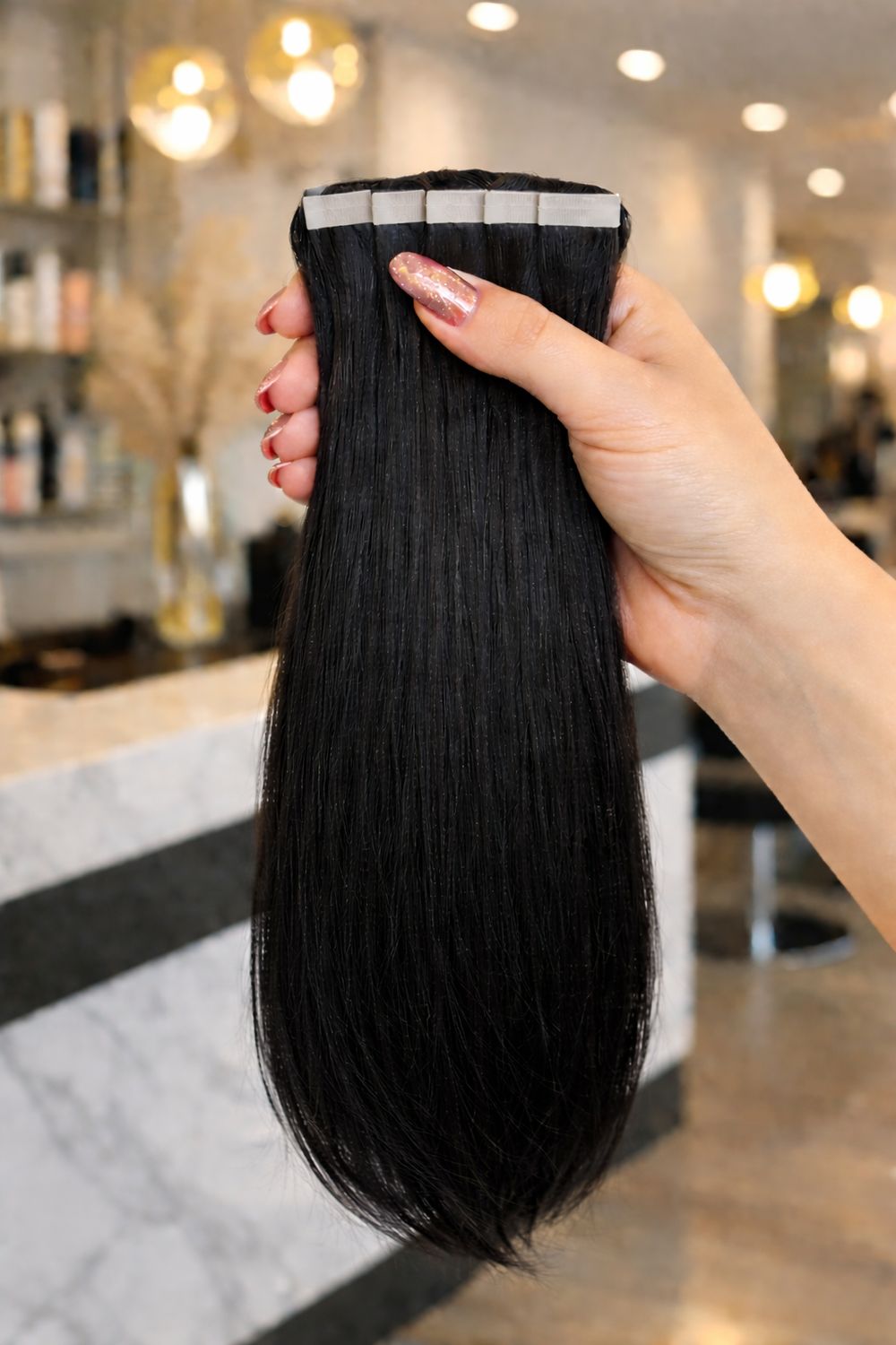 Osteuropäische Tape in Extensions Nr.1 Schwarz Osteuropäische Tape in Extensions Nr.1 Schwarz