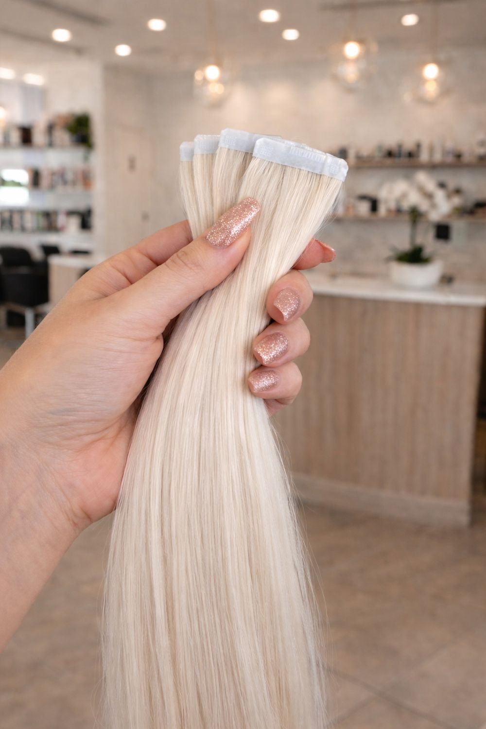 Osteuropäische Tape in Extensions Gesträhnt Nr. Aurora Blond Osteuropäische Tape in Extensions Gesträhnt Nr. Aurora Blond